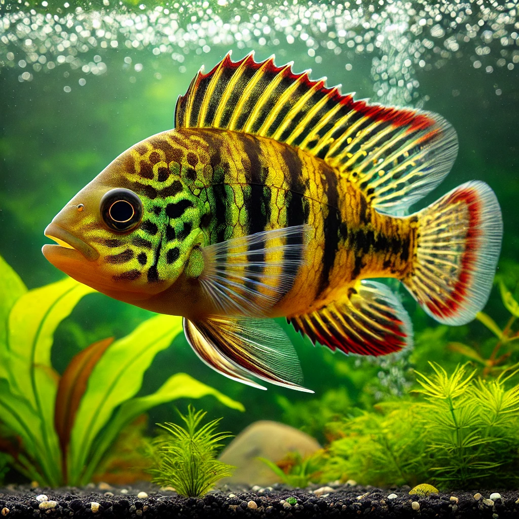 Barbus semifasciolatus (Sárgaréz szakállas)