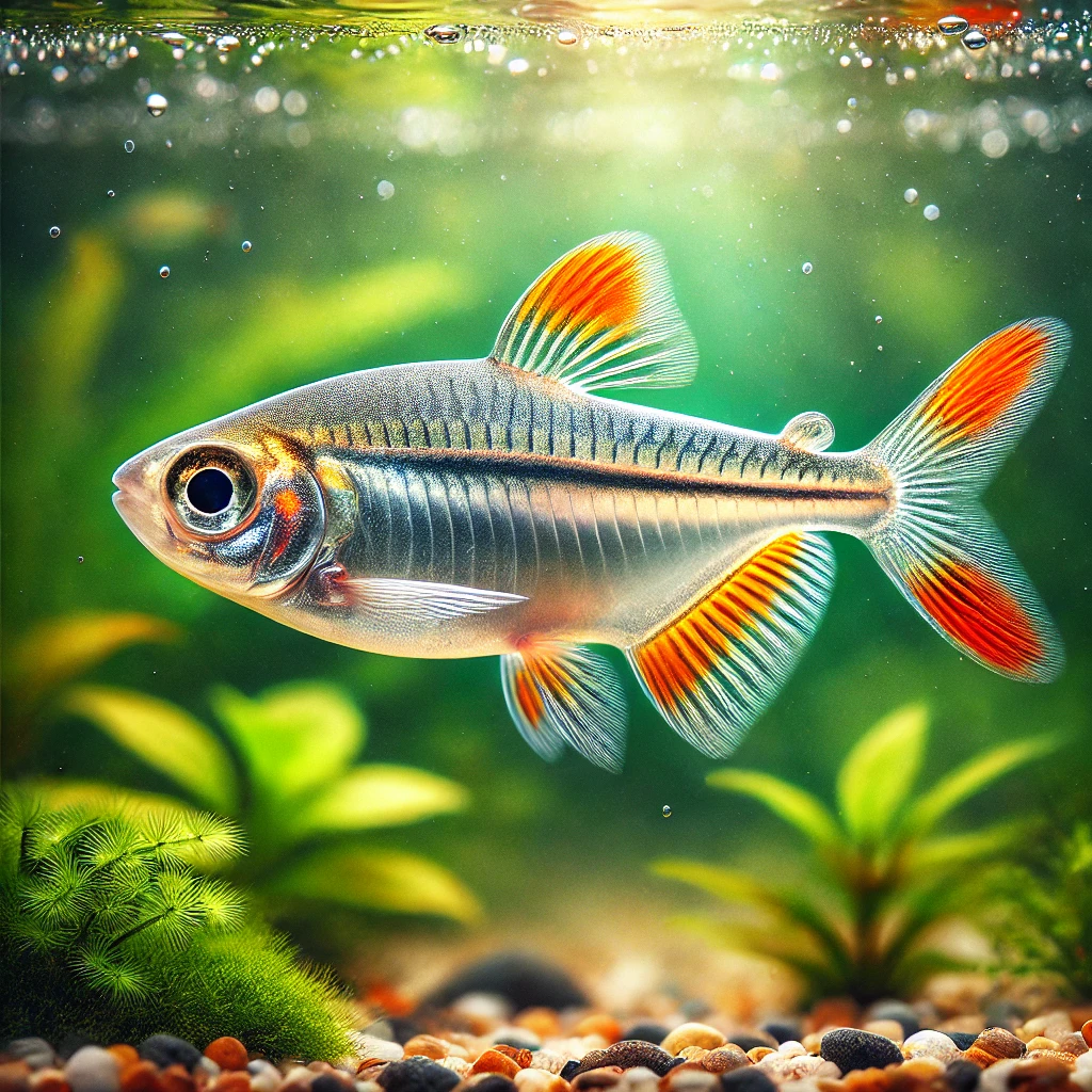 Hasemania nana (Réz tetra)