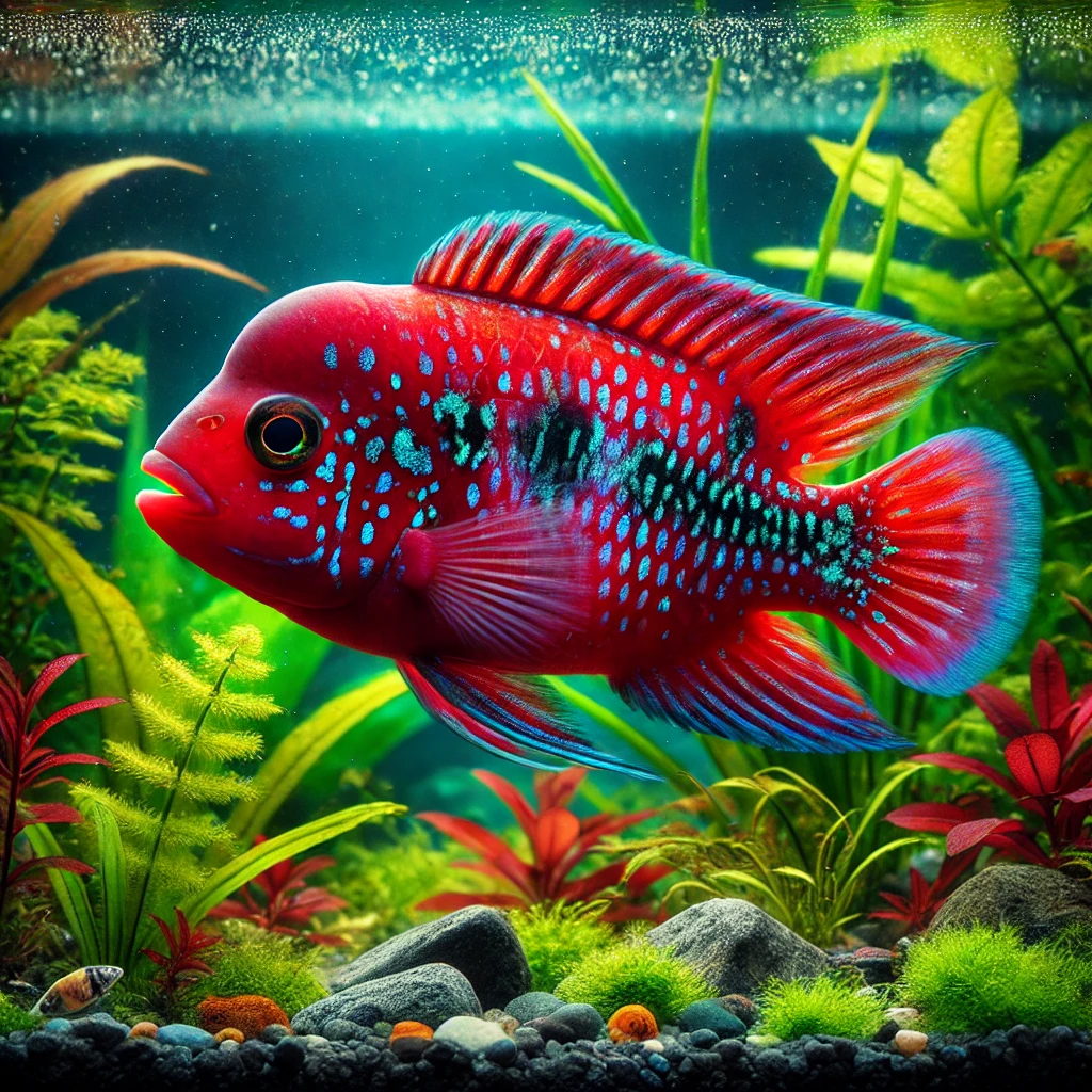 Hemichromis bimaculatus Cichlid ékszer