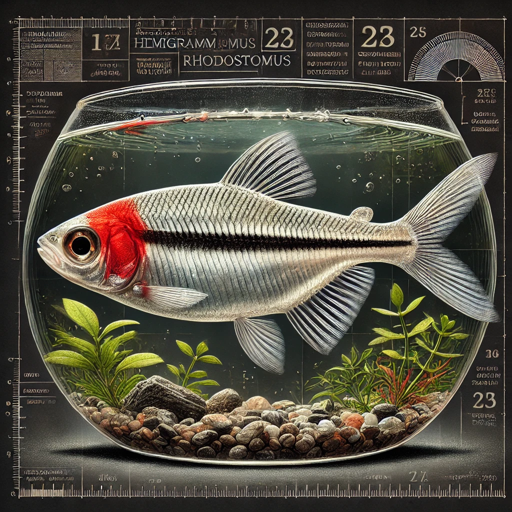 Hemigrammus rhodostomus piros Orr