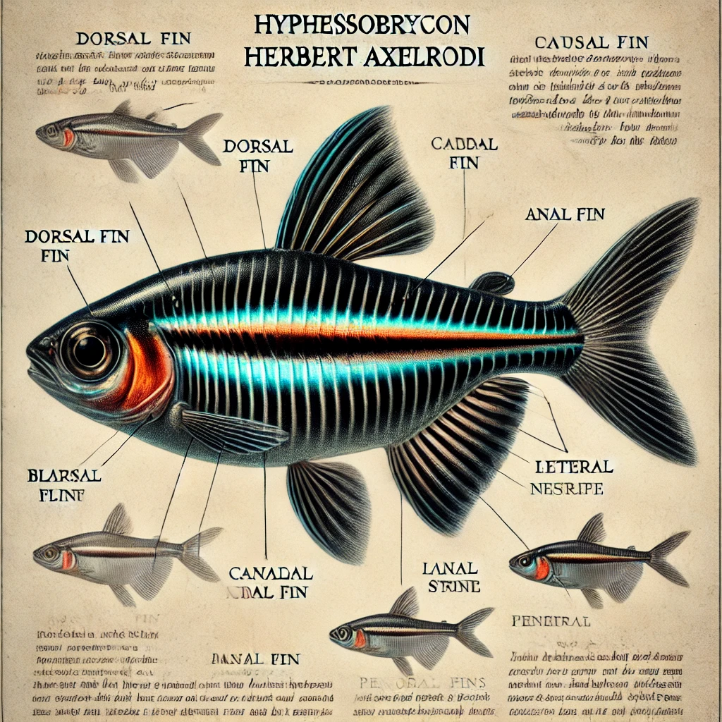 Hyphessobrycon herbertaxelrodi Fekete neon