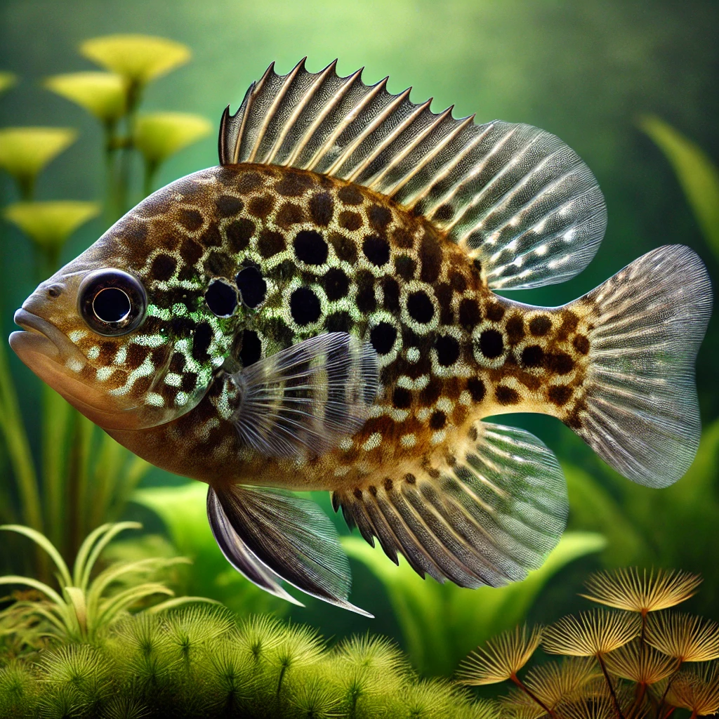 Lepomis punctatus Pont napsugár