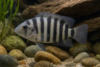 Archocentrus nigrofasciatus Cichlid-bagnard