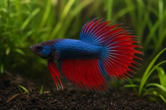 Betta splendens queue de peigne harc