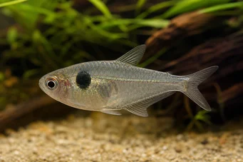 Phenacogaster megalostictus (Nagy folt üveg tetra)