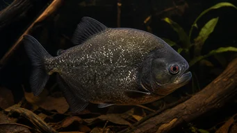 Serrasalmus rhombeus (Pacu foltos, fehér piranha)
