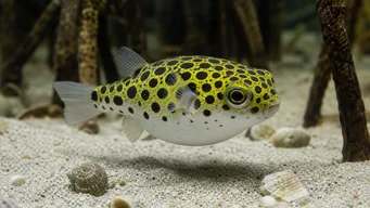 Tetraodon nigroviridis (Zöld tetrodon)