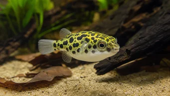 Tetraodon schoutedeni (Kongó Tetraodon, Leopard Tetraodon)