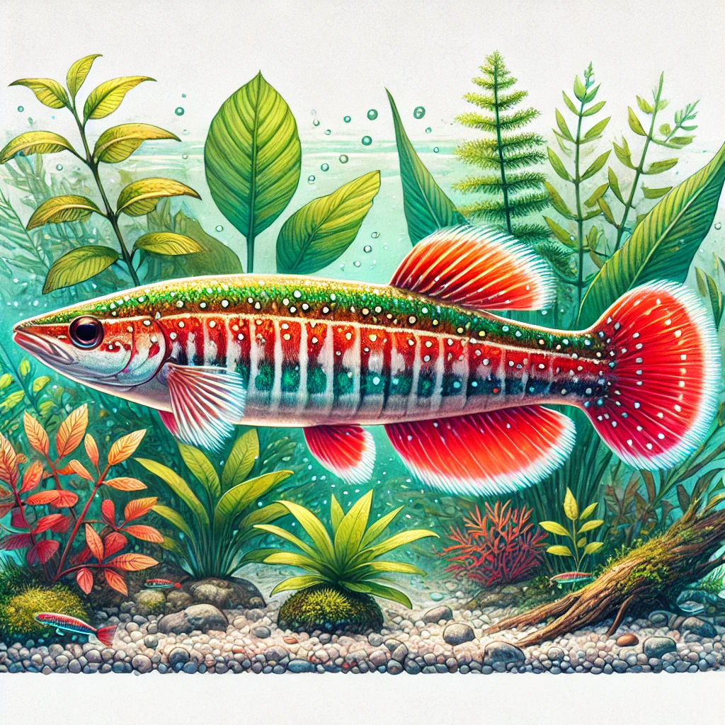 Nannostomus beckfordi aripirangensis (Arany ceruza halak)