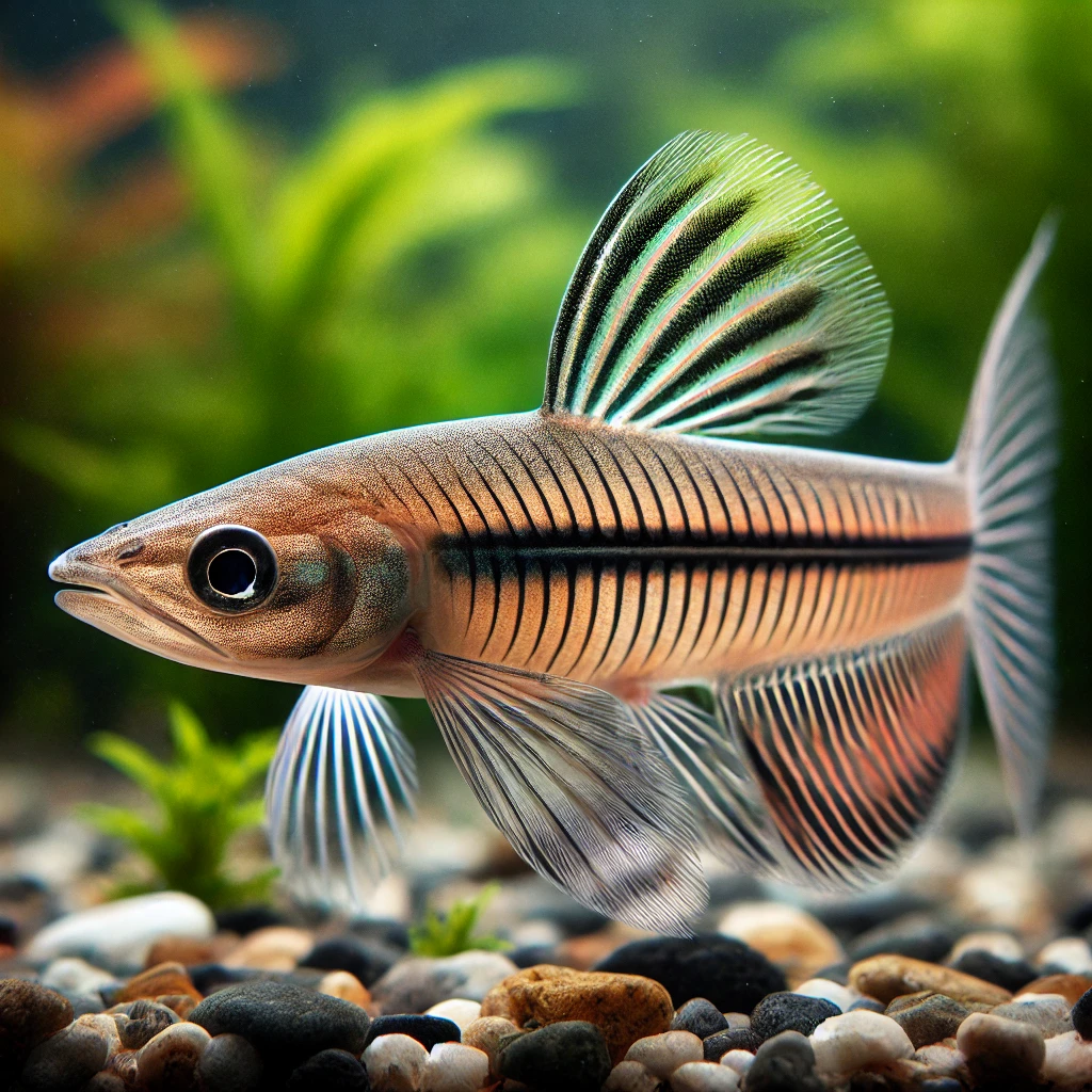 Nannostomus unifasciatus unifasciatus (Ceruza hal egy szalagon)