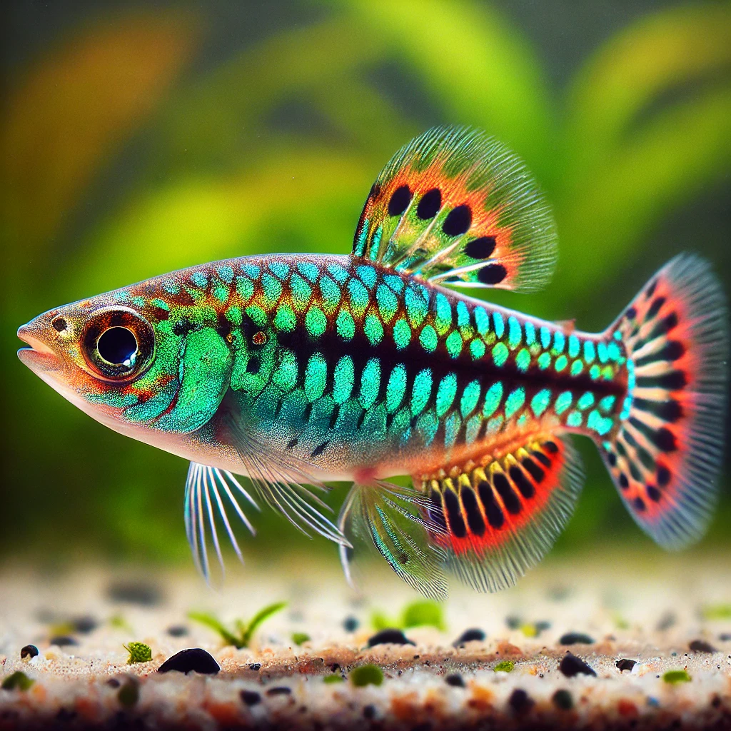 Pachypanchax playfairii Pontozott panchax