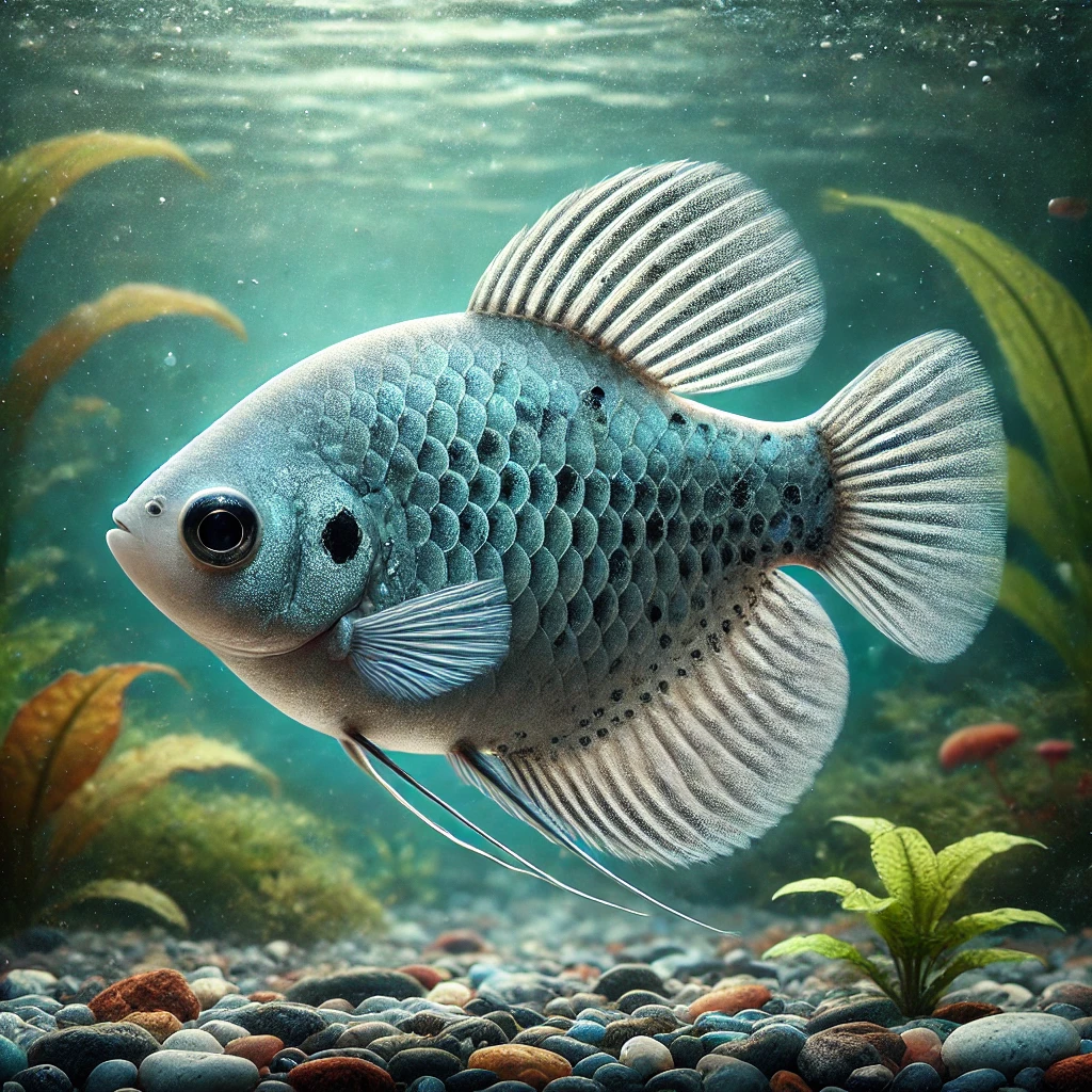 Trichogaster trichopterus Három folt, kék gourami